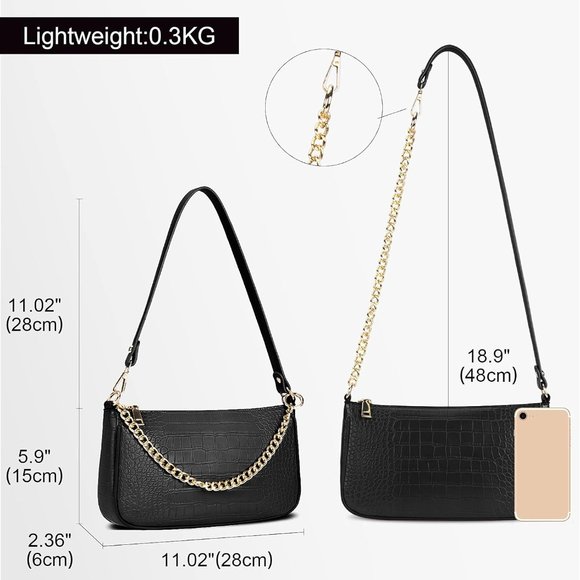 Mini Crocodile Shoulder bag - Picture 3 of 5